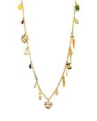 Tory Burch Charm Rosary Necklace, 19.5