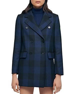 Maje Goldan Check Coat