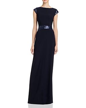 Betsy & Adam Sequin-embellished Gown