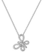 Bloomingdale's Diamond Butterfly Pendant Necklace In 14k White Gold, 0.30 Ct. T.w. - 100% Exclusive