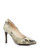 Cole Haan Amelia Snake-print Pointed Toe Pumps