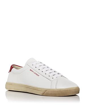 Saint Laurent Women's Andy Low Top Leather Sneakers