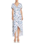 Guess Nicolle Paisley Floral Maxi Wrap Dress