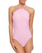 Kate Spade New York High Neck One Piece Swimsuit