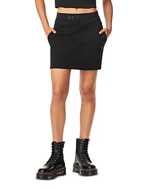 Herve By Herve Leger Bonded Logo Mini Skirt