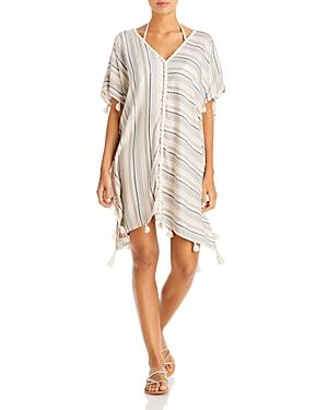 Surf Gypsy Textured Weave Tasseled Swim Cover Up