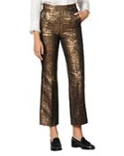 Sandro Goldy Brocade Cropped Pants