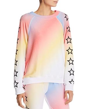 Wildfox Nebula Rainbow Star Sweatshirt