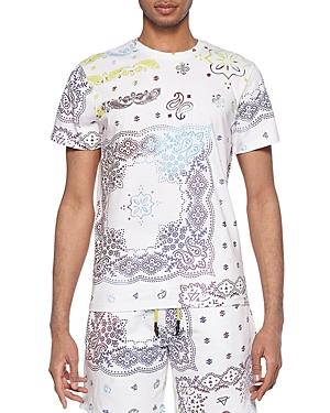Eleven Paris Cotton Paisley Logo Graphic Tee