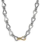 David Yurman 18k Yellow Gold & Sterling Silver Thoroughbred Loop Chain Link Necklace, 20