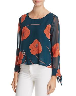 Cupcakes And Cashmere Josette Floral Print Swing Top
