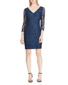 Lauren Ralph Lauren Metallic Lace Dress