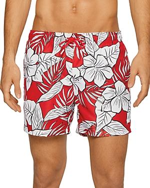 Boss Piranha Palm Print Swim Shorts