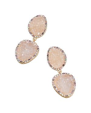 Baublebar Savannah Pave & Faux Druzy Stone Drop Earrings