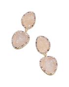 Baublebar Savannah Pave & Faux Druzy Stone Drop Earrings