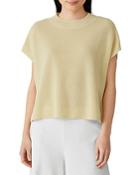 Eileen Fisher Mock Neck Square Top