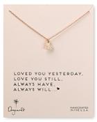 Dogeared Loved You Yesterday Necklace, 18