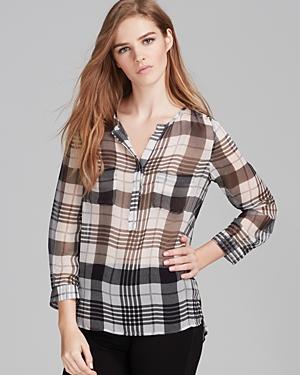 Joie Blouse - Nepal Plaid Silk