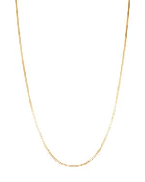 Moon & Meadow 14k Yellow Gold Hearringbone Chain Necklace, 18 - 100% Exclusive