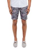 Ted Baker Parrot Floral Print Oxford Shorts