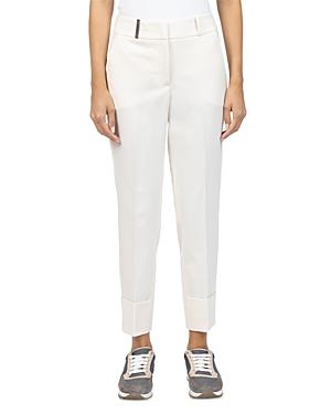 Peserico Women's Cuffed Hem Trousers