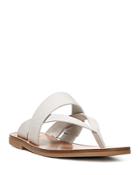 Vince Women's Tess Leather And Woven Thong Sandals
