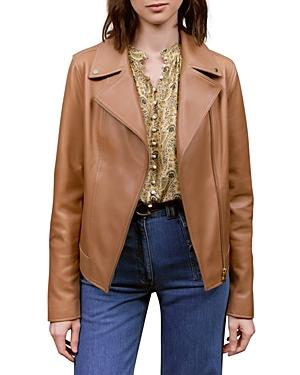 Gerard Darel Margot Leather Moto Jacket