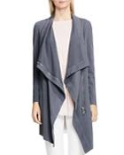 Two By Vince Camuto Asymmetric Zip Jersey Jacket