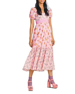 Loveshackfancy Angie Cotton Printed Midi Dress