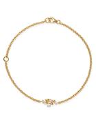 Bloomingdale's Diamond Pyramids Bracelet In 14k Yellow Gold, 0.10 Ct. T.w. - 100% Exclusive