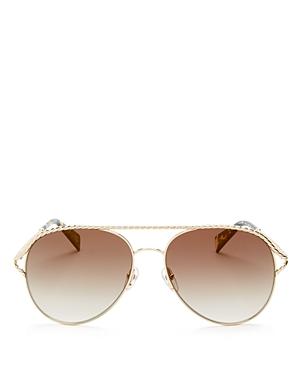 Marc Jacobs Women's Mirrored Aviator Sunglasses, 58mm