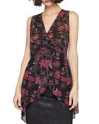 Bcbgeneration Printed Faux-wrap Tunic