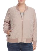 Lucky Brand Plus Quilted Bomber Jacket
