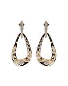 Alexis Bittar Pave Studded Link Drop Earrings