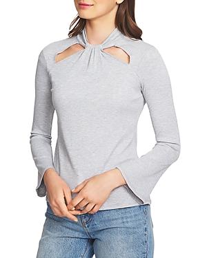 1.state Ribbed Cutout Top