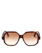 Saint Laurent Oversized Square Sunglasses, 55mm