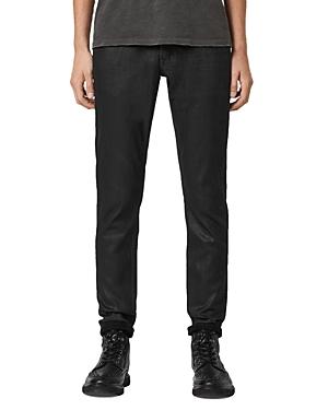 Allsaints Rex Cotton Blend Slim Jeans In Black