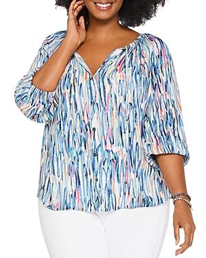 Nic+zoe Plus Toucan Printed Shirt