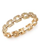 Diamond Link Bracelet In 14k Yellow Gold, .85 Ct. T.w.