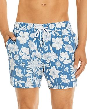 Onia Charles Nylon Blend Floral Print Regular Fit Swim Trunks