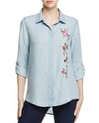 Alison Andrews Embroidered Chambray Shirt - 100% Exclusive