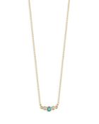 Moon & Meadow 14k Yellow Gold, Diamond & Turquoise Pendant Necklace, 18 - 100% Exclusive