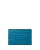 Whistles Small Croc-embossed Leather Clutch