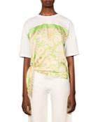 Sandro Daisy Scarf Panel Tee