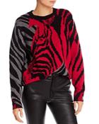 Rag & Bone Cashmere Color-blocked Zebra Sweater