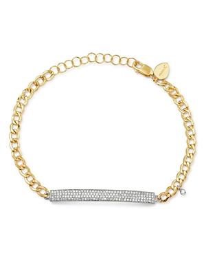 Meira T 14k Yellow & White Gold Diamond Bar Bracelet