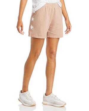Monrow Star Print Sweat Shorts