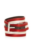 Bally Stripe Reversible Belt