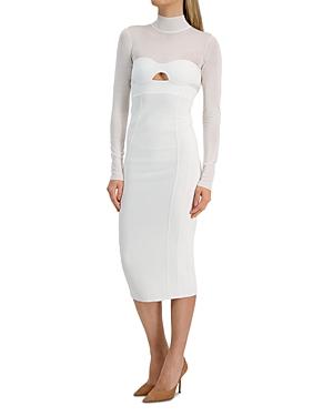 Herve Leger Long Sleeve Corset Dress