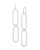 Bloomingdale's Paperclip Double Drop Earrings In Sterling Silver - 100% Exclusive